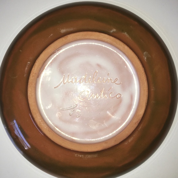 Madeleine Antico Art Vintage Hand Crafted Plate By Madeleine Antico